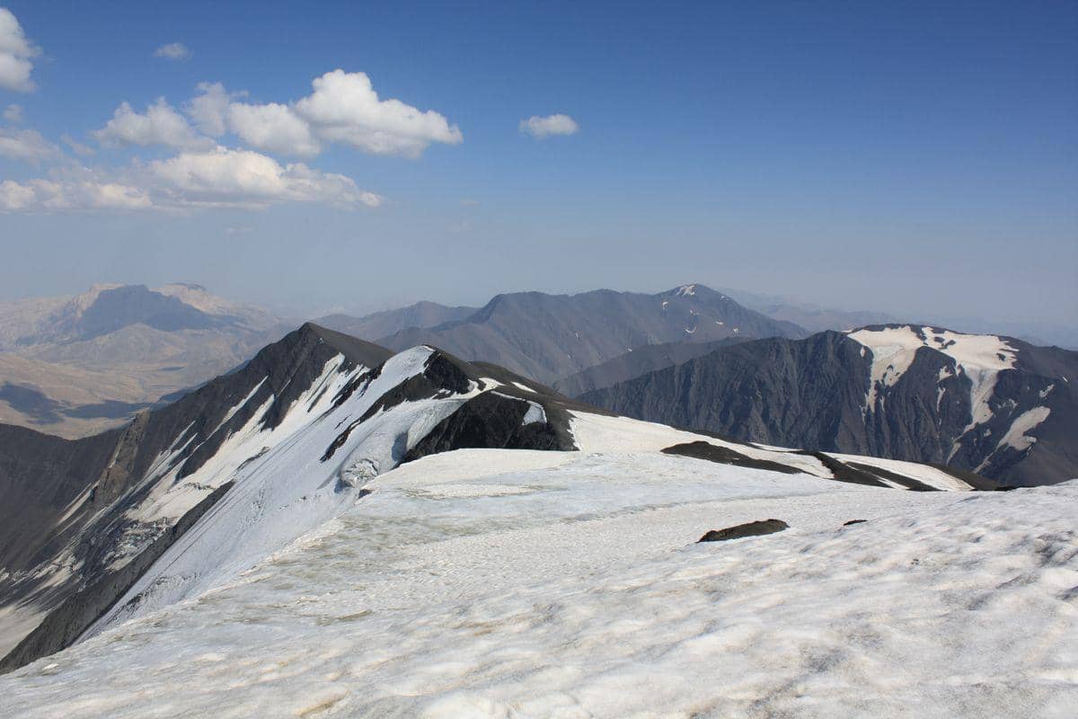 potret puncak gunung Noshaq