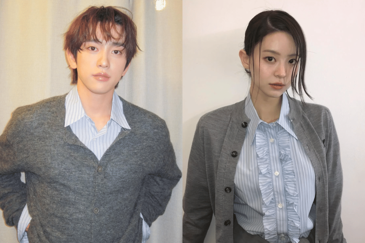 Kolase potret Park Jinyoung dan Jeon So Young yang dibagikan melalui akun Instagram pribadi masing-masing.