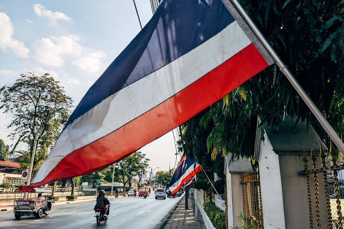 ilustrasi bendera Thailand