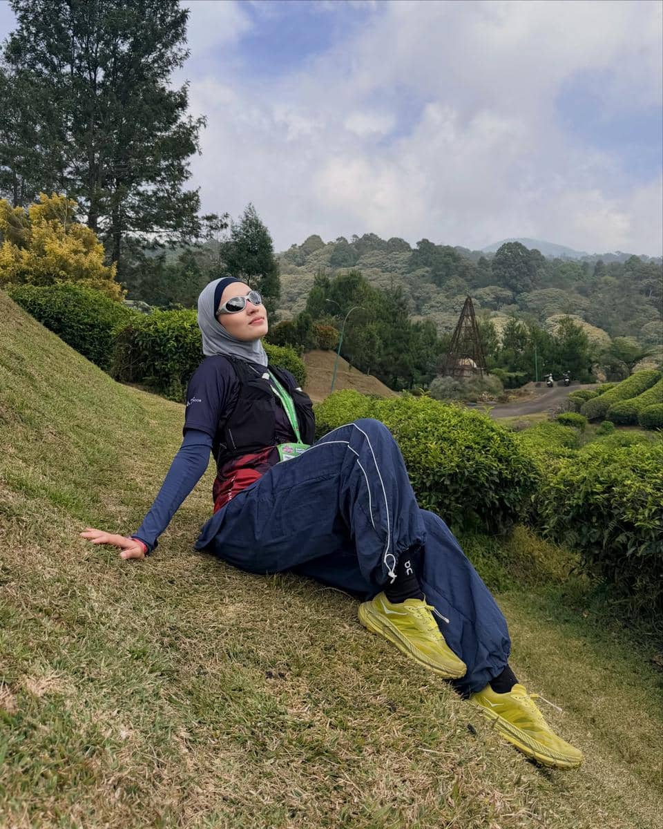 Dwi Handayani pertama kali ikut trail run di Cikole
