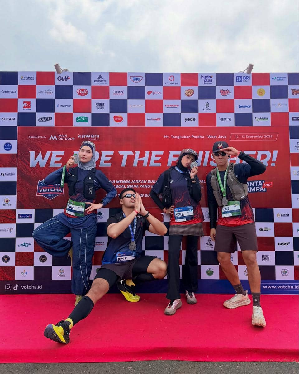 Dwi Handayani pertama kali ikut trail run di Cikole