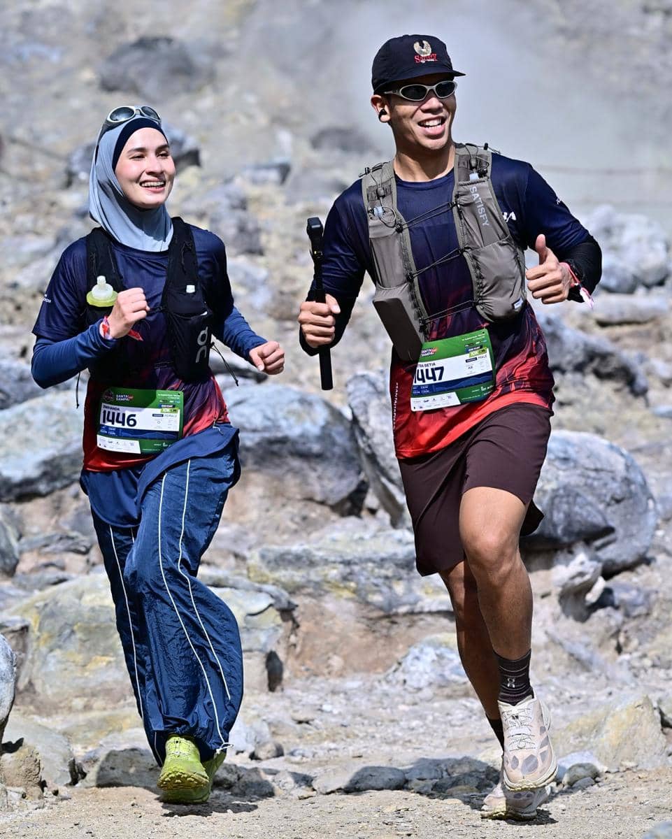 Dwi Handayani pertama kali ikut trail run di Cikole