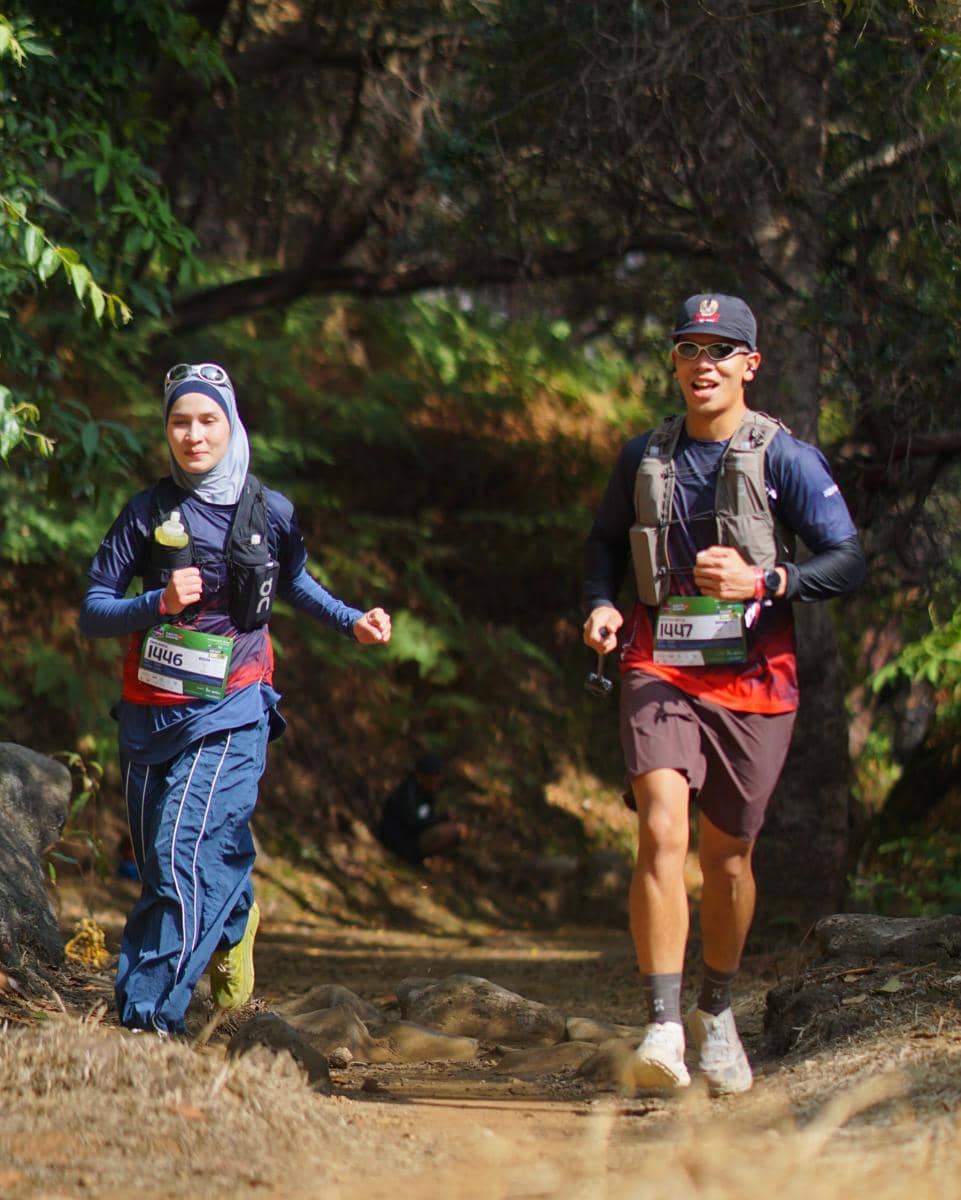 Dwi Handayani pertama kali ikut trail run di Cikole