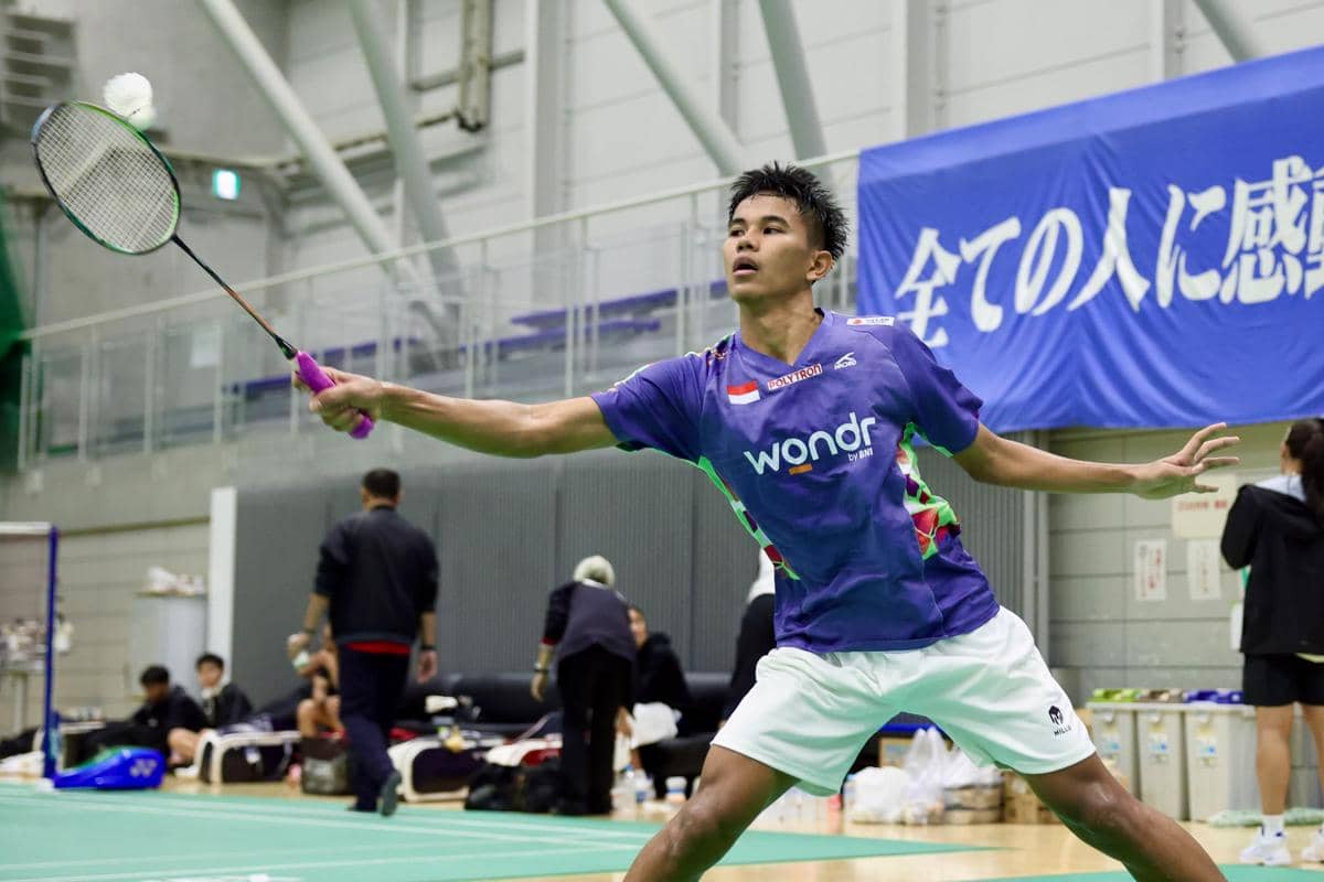 Muhamad Yusuf saat menjalani latihan dalam TC jelang Asian Games 2026 (dok.PP PBSI)
