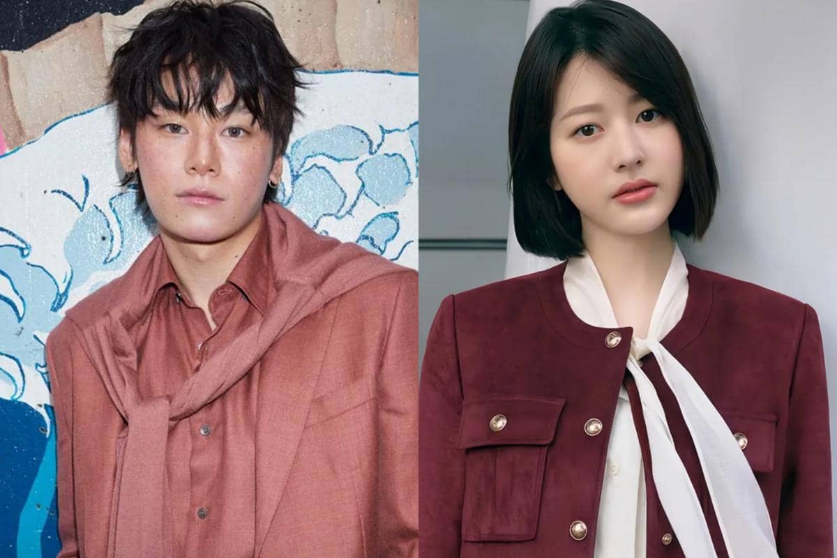 Kolase potret Cha Woo Min dan Jang Da Ah dari unggahan Instagram GQ Japan serta akun Instagram Jang Da Ah.