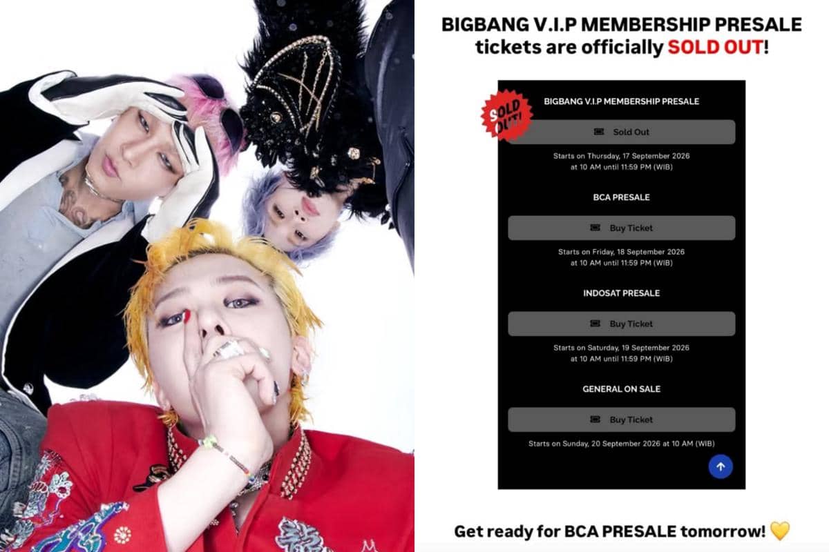 Tiket V.I.P Membership Presale BIGBANG Jakarta Ludes Kurang dari Sejam