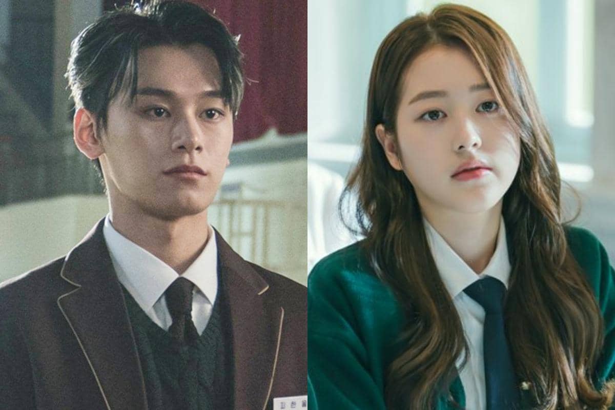 Potret Cha Woo Min dan Jang Da Ah, pemeran yang tampil dalam drama Korea Study Group dan Pyramid Game.