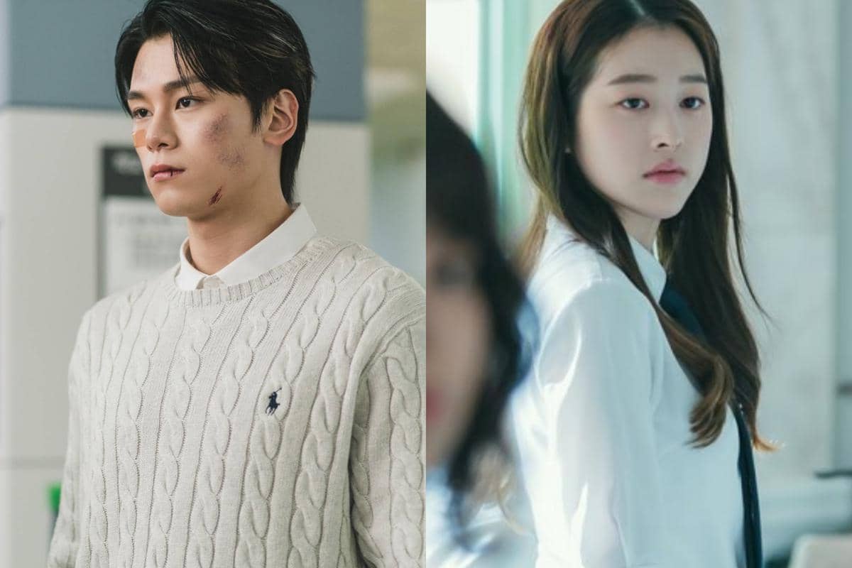 Kolase potret Cha Woo Min dan Jang Da Ah dalam dua foto terpisah dari akun Instagram masing-masing.