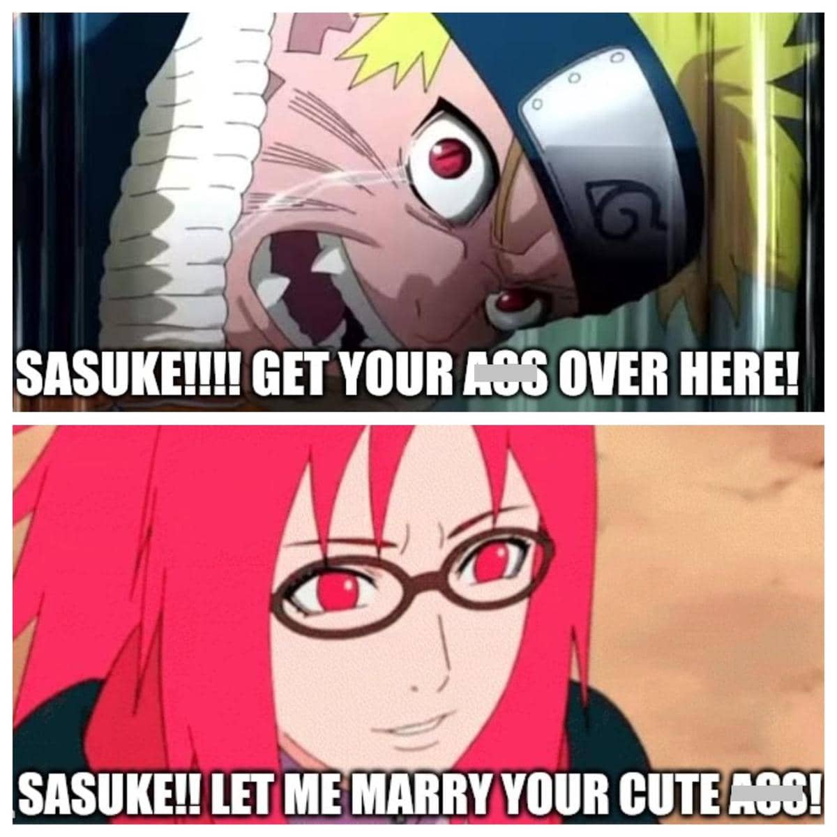 meme Naruto tentang obsesi
