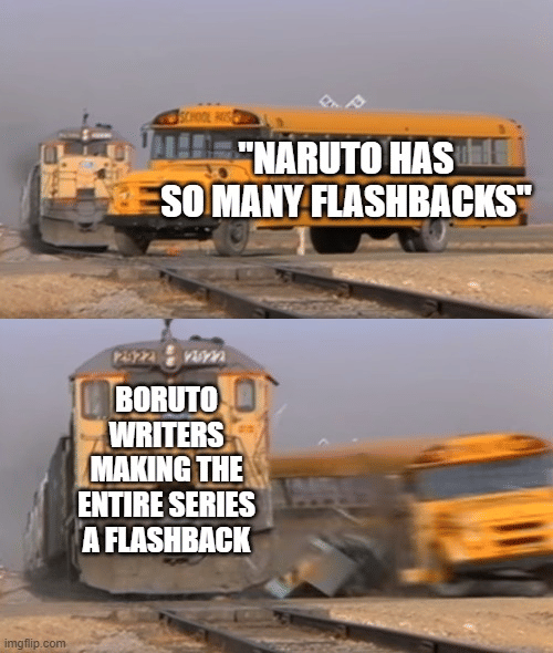 meme Naruto tentang flashback