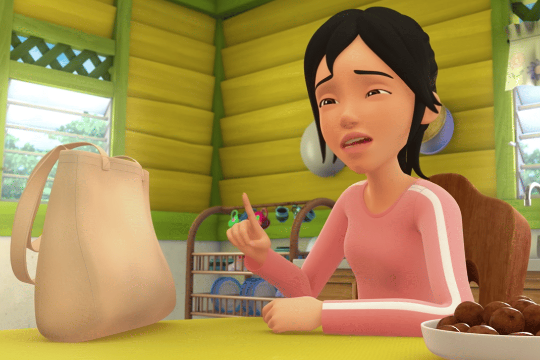 ilustrasi Kak Ros memberikan teguran tajam untuk melatih mental Upin Ipin