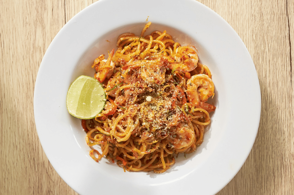 Resep Spaghetti Saus Bolognese Udang, Pengganti Daging Cincang!