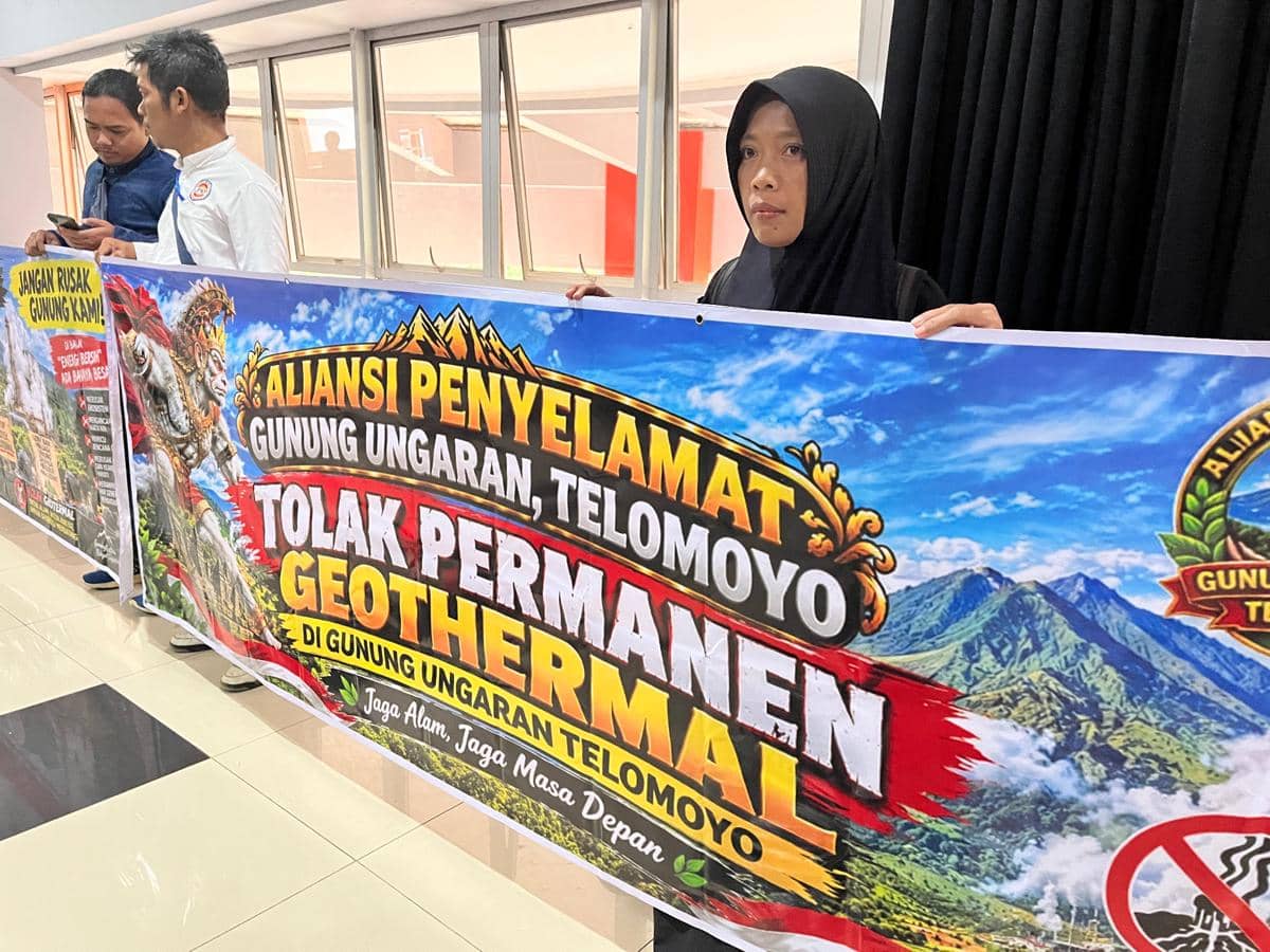geothermal, aksi warga, penolakan geothermal, gunung ungaran