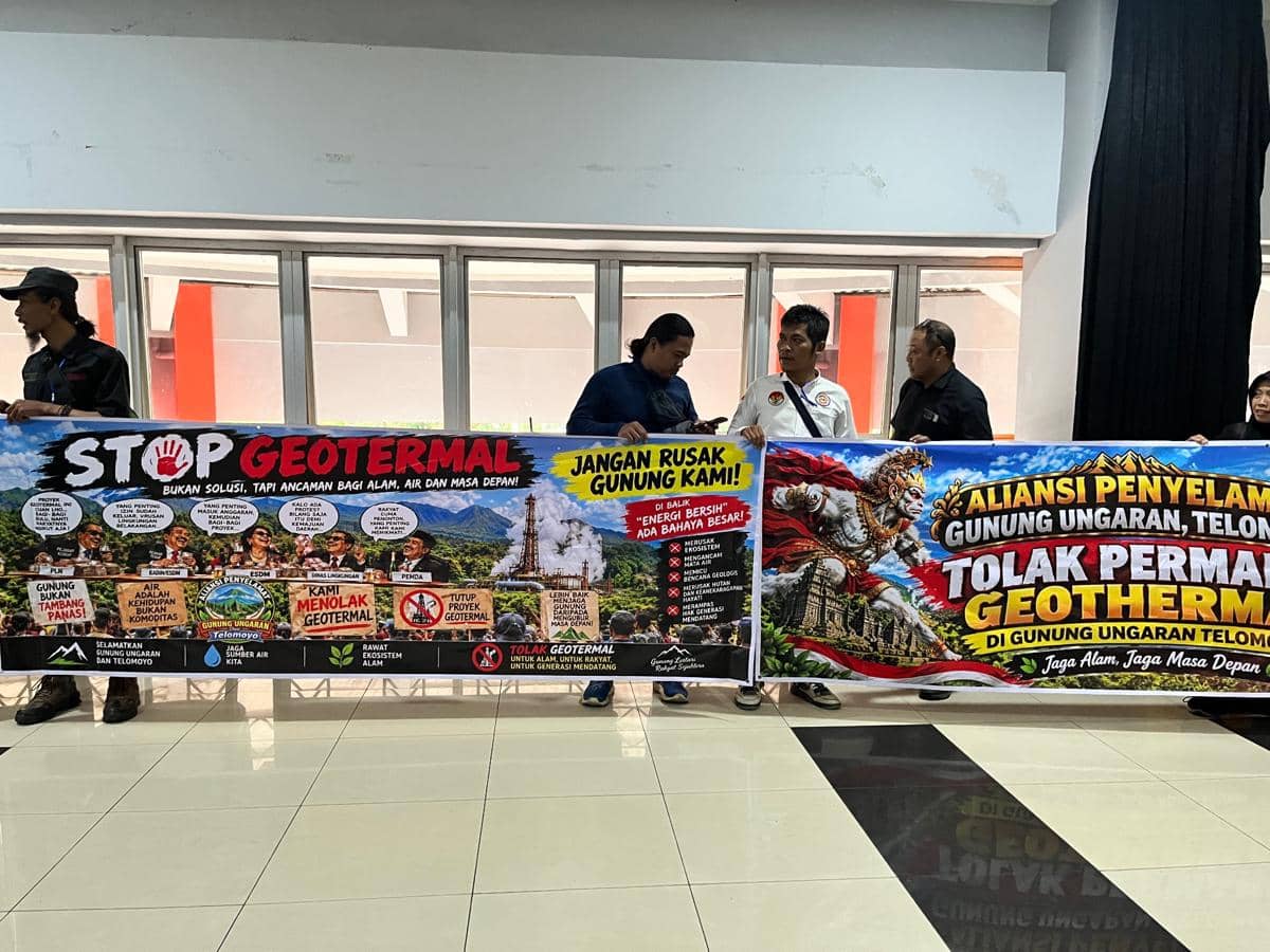 geothermal, aksi warga, penolakan geothermal, gunung ungaran