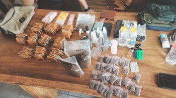 Barang bukti diamankan polisi kasus penembakan senjata api ke udara di UIN Radin Inten. (Dok. Polda Lampung).