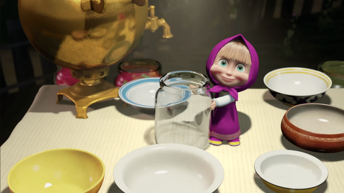 Cuplikan kartun Masha and The Bear