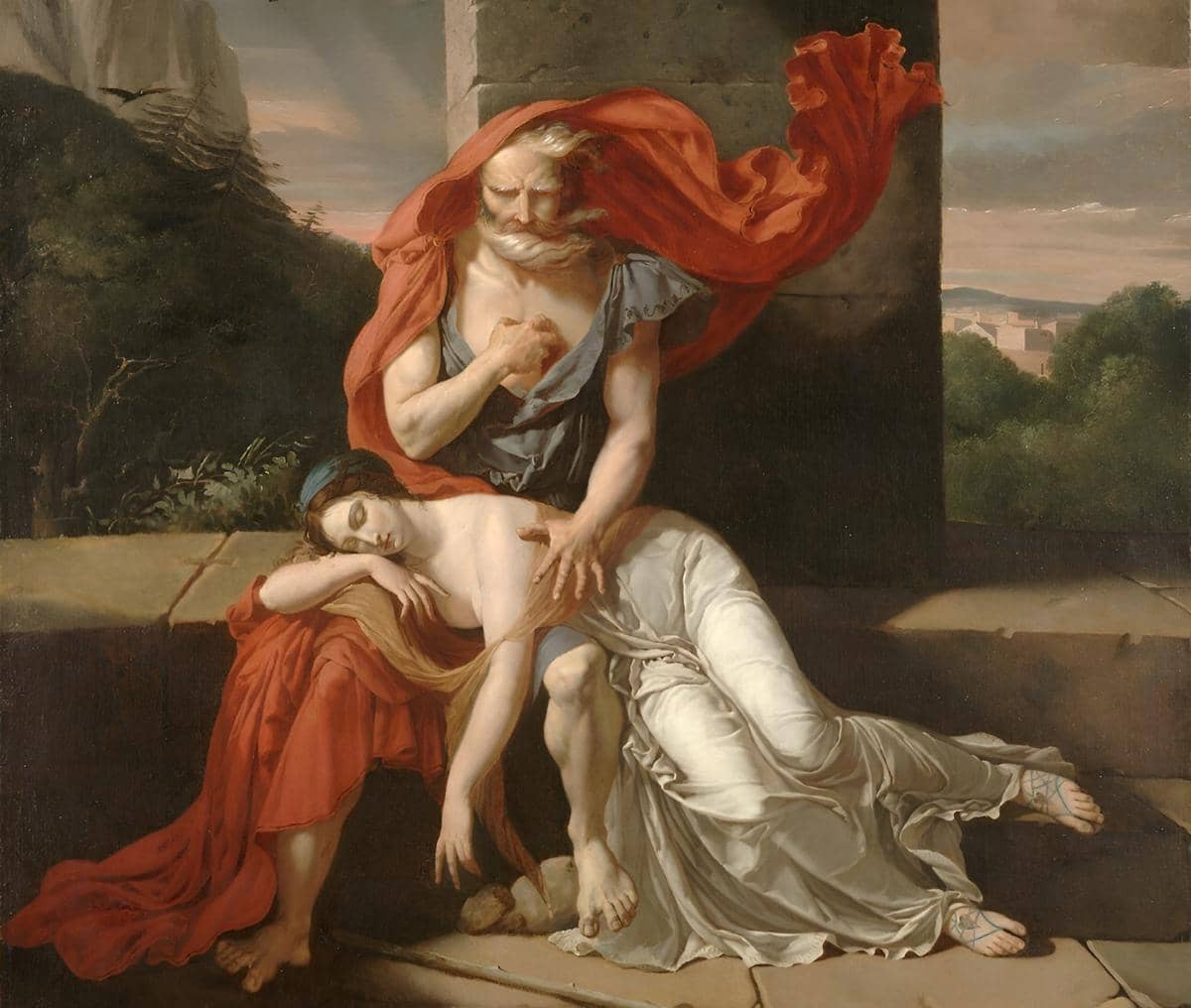 ilustrasi mitologi Oedipus