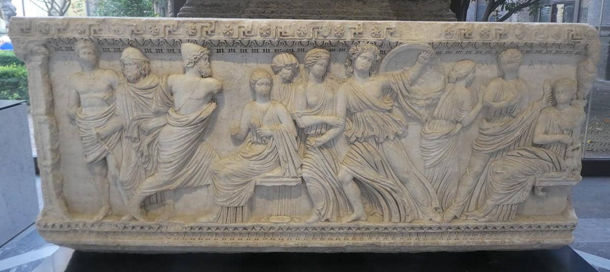 potret patung mitologi Odysseus