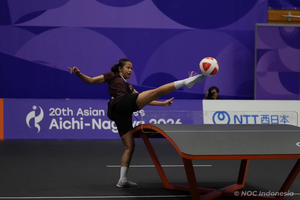 Atlet teqball putri Indonesia, Sumaya, di Asian Games 2026 (dok.NOC Indonesia)