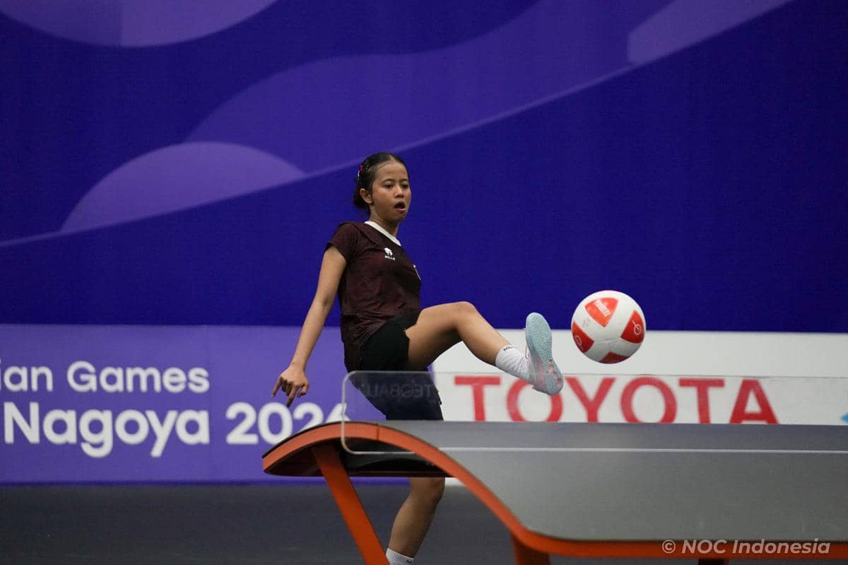 Atlet teqball putri Indonesia, Sumaya, di Asian Games 2026 (dok.NOC Indonesia)