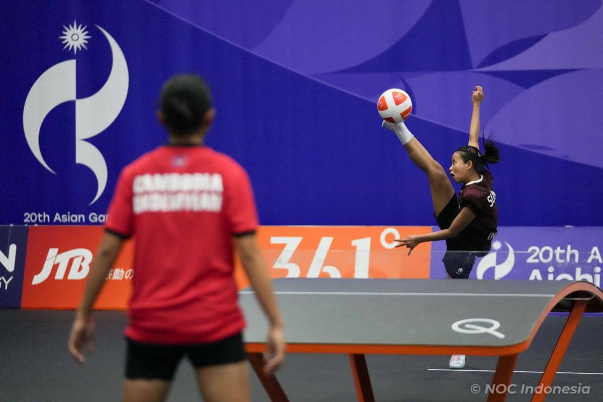 Atlet teqball putri Indonesia, Sumaya, di Asian Games 2026 (dok.NOC Indonesia)
