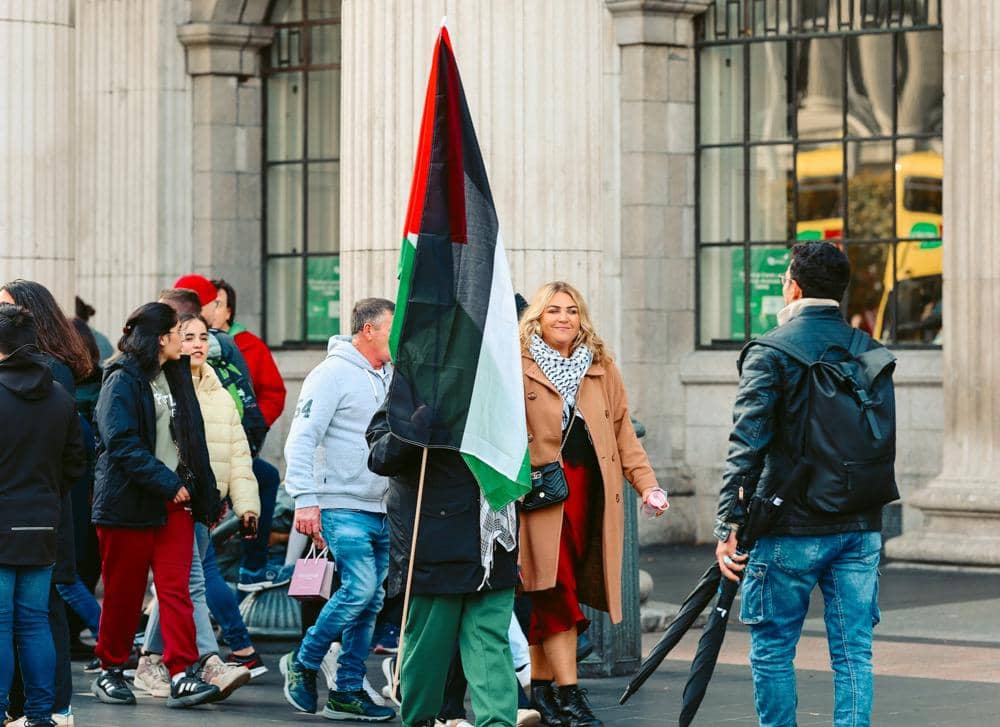 ilustrasi aksi dukungan terhadap Palestina
