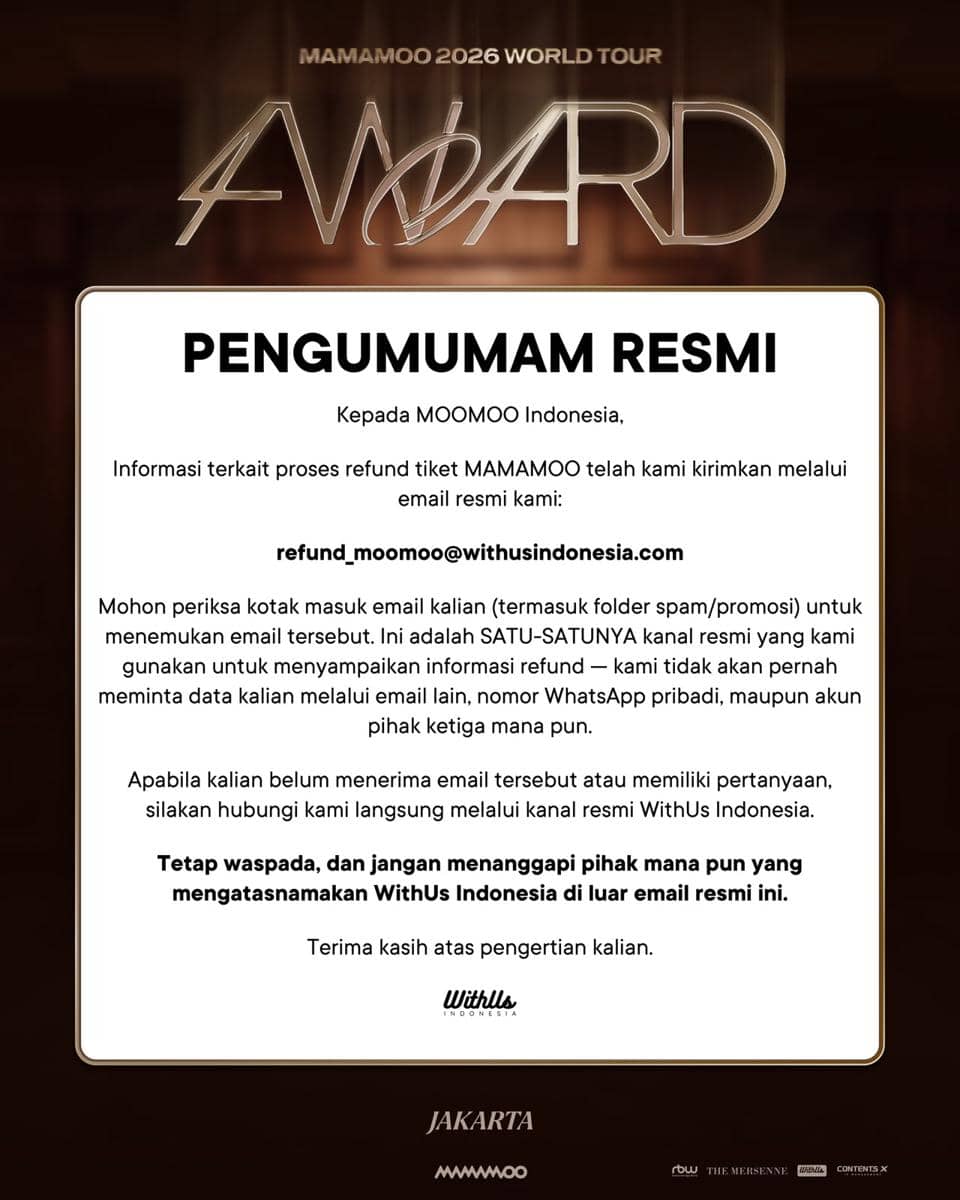 proses refund MAMAMOO