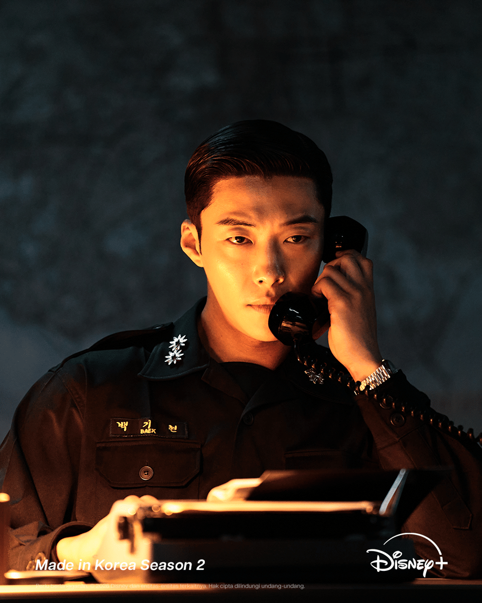 Potret Woo Do Hwan saat berperan sebagai Baek Ki Hyun di Made in Korea 2 (dok. Disney+/Made in Korea 2)