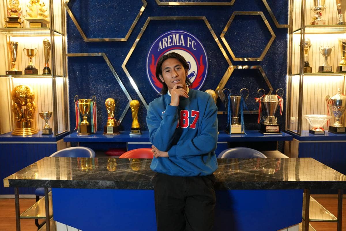 Potret gelandang Arema FC, Hanif Sjahbandi, dalam dokumentasi resmi dari Media Officer Arema FC.