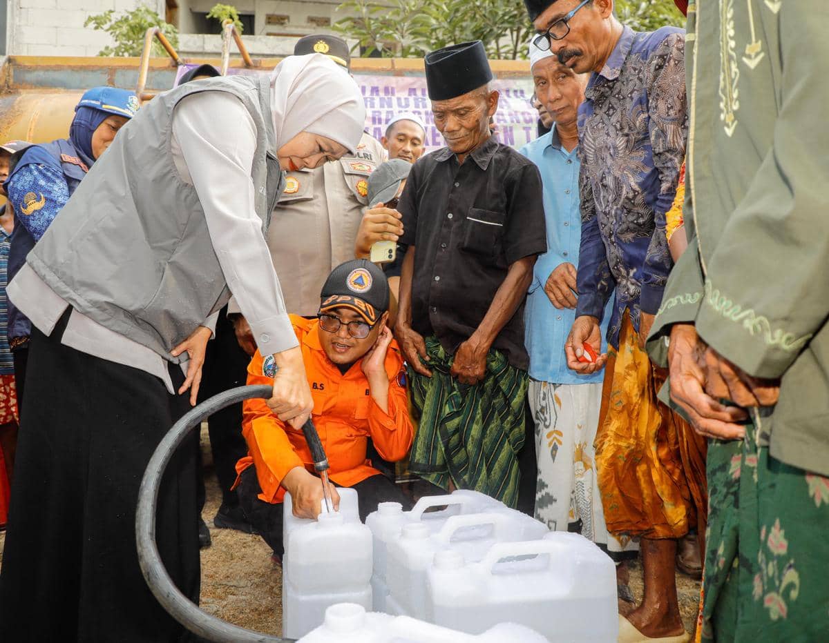 Khofifah Sebut 24 Daerah di Jatim Tetapkan Darurat Kekeringan