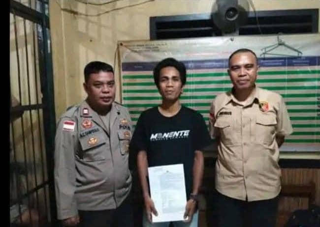 Indra Budiman, pendaki yang menjadi tersangka kasus kebakaran Gunung Awu di Kepulauan Sangihe, Sulawesi Utara.