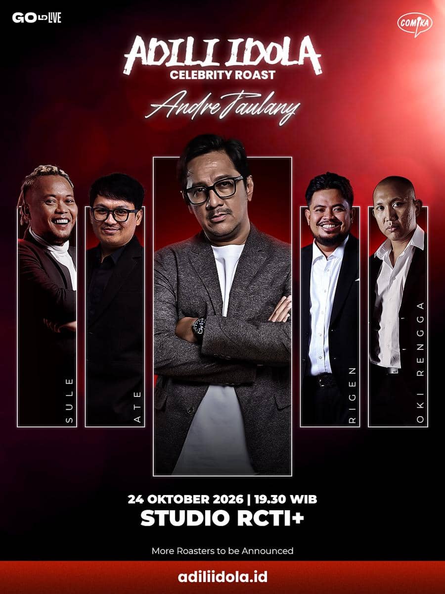 Poster acara Adili Idola 3 bertajuk Celebrity Roast Andre Taulany yang diunggah akun Instagram Adili Idola.