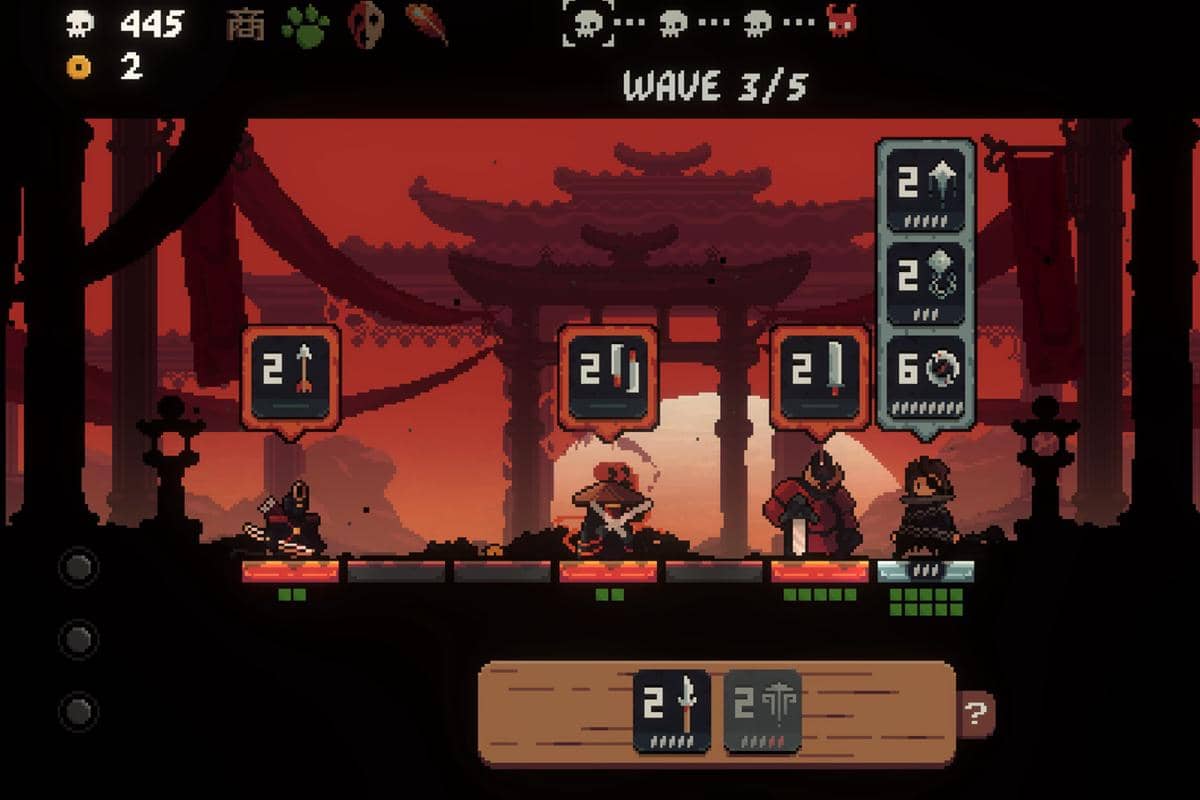 cuplikan gameplay Shogun Showdown