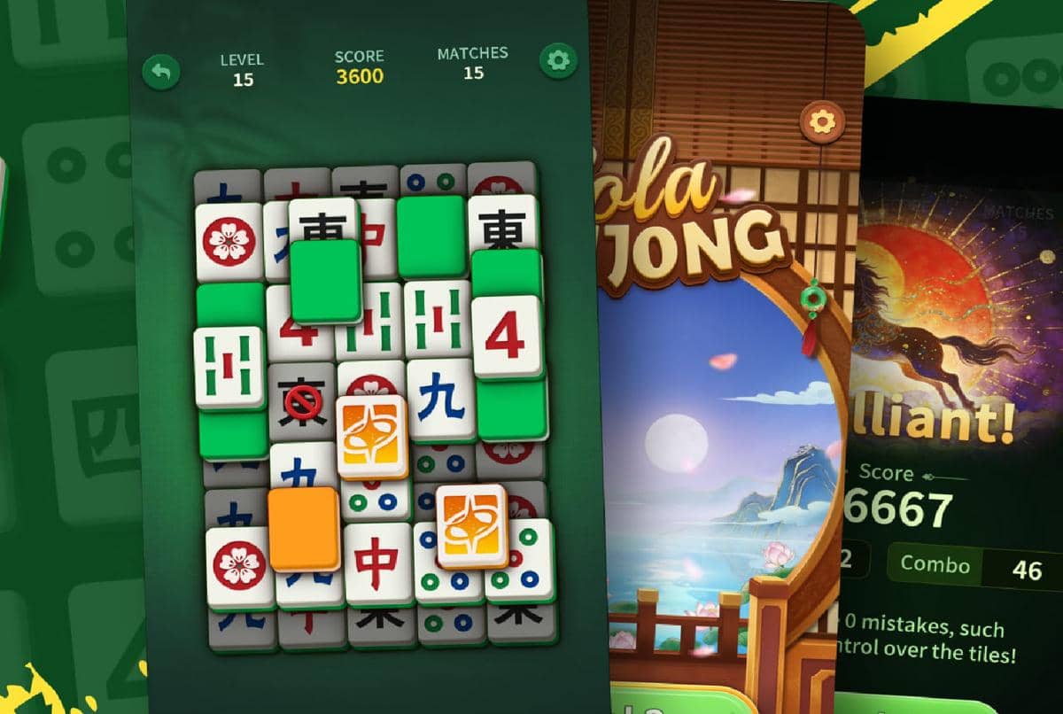 cuplikan gameplay Sola Mahjong
