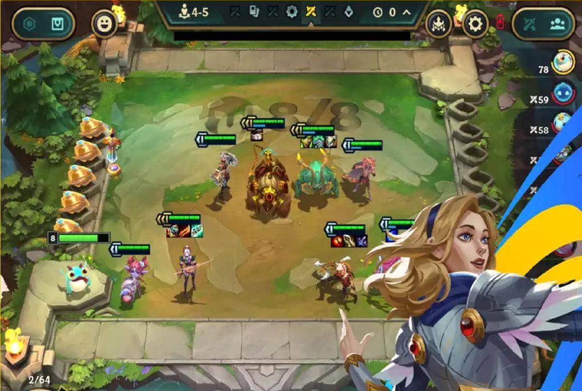 cuplikan gameplay Teamfight Tactics Mobile