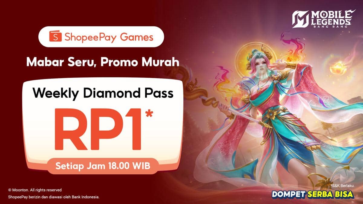 Weekly Diamond Pass Rp 1 MLBB di ShopeePay Games Kembali