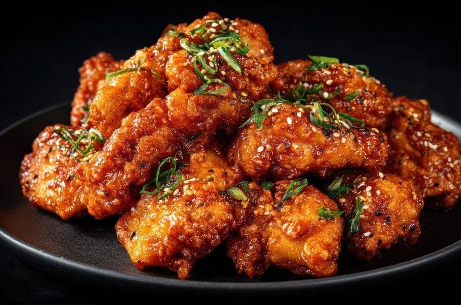 Ilustrasi chicken wings, hidangan sayap ayam berbumbu yang disajikan sebagai makanan ringan atau menu utama.