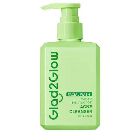 Glad2Glow Matcha Salicylic Acid Acne Cleanser