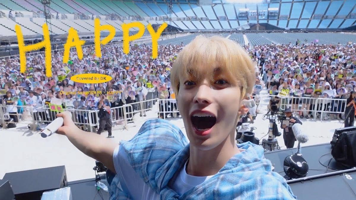 cuplikan DK SEVENTEEN cover lagu "HAPPY" DAY6