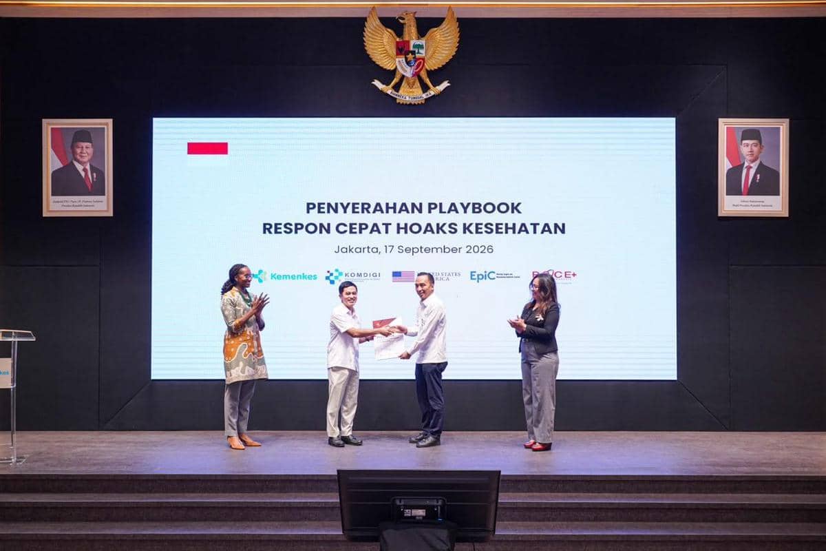 Kemenkes-Komdigi Rilis Playbook Respons Cepat Hoaks Kesehatan