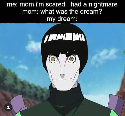 meme Naruto tentang mimpi buruk