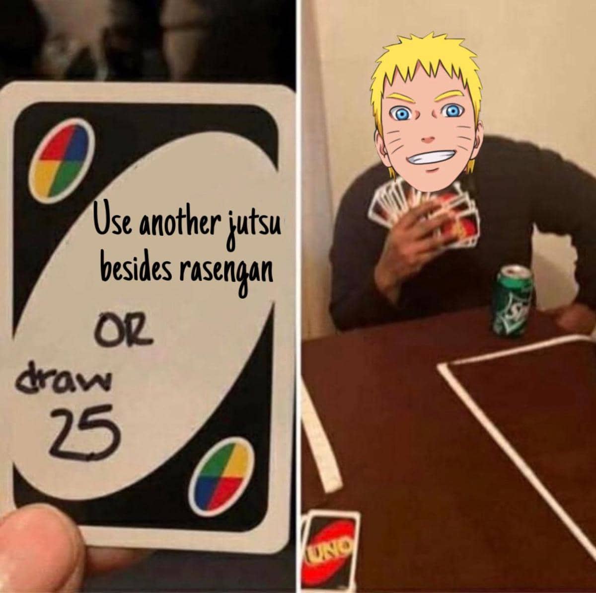 meme jurus ninja milik Naruto