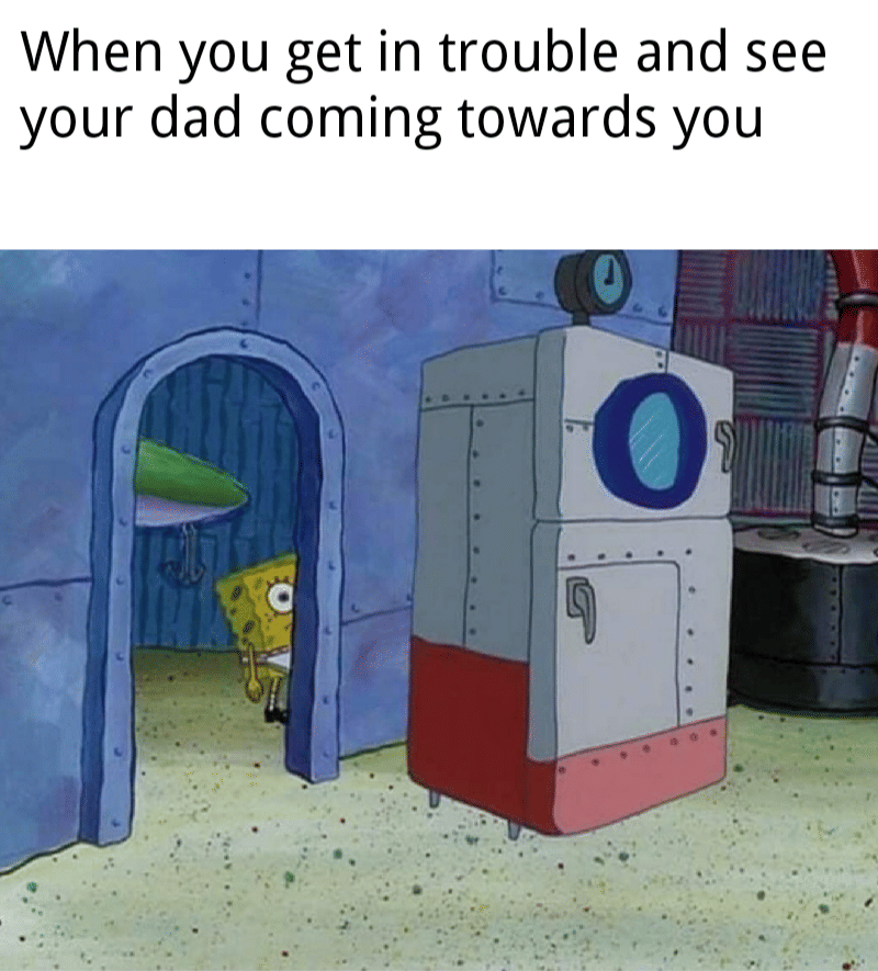 meme SpongeBob tentang masalah