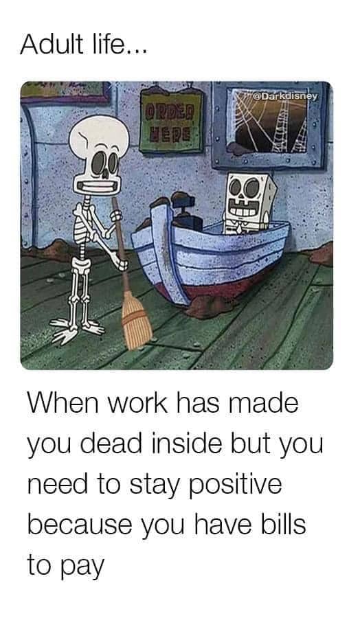 meme SpongeBob tentang tagihan