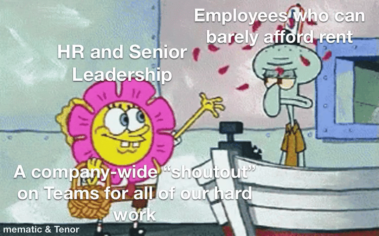 meme SpongeBob tentang tagihan