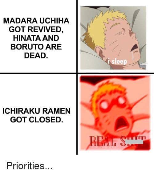 meme Naruto tentang mimpi buruk