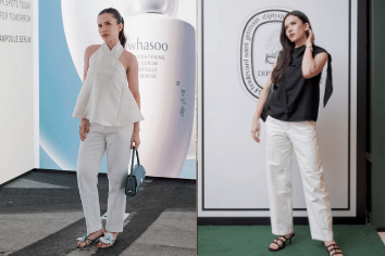 12 Clean Look Style Pakai Celana Putih ala Michelle Joan, Trendy!