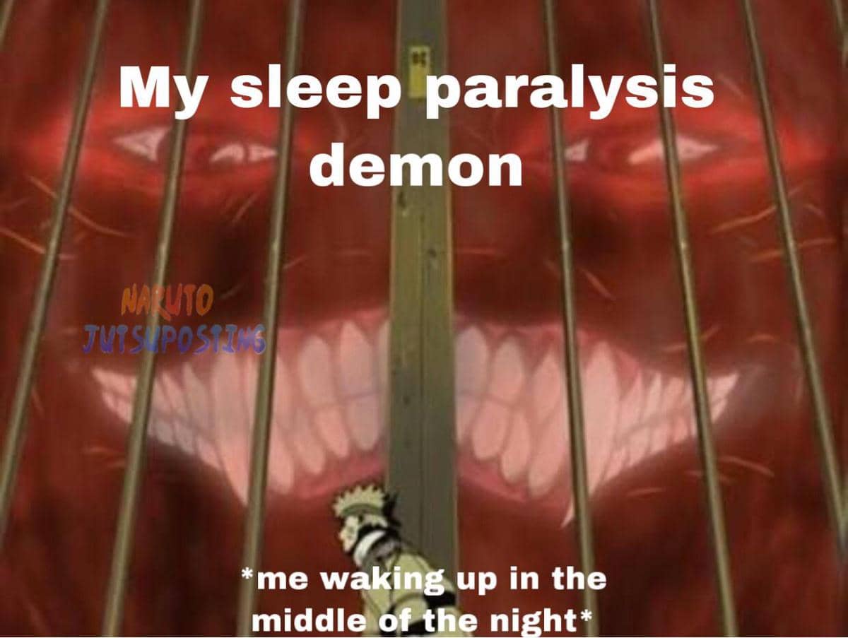 meme Naruto tentang mimpi buruk