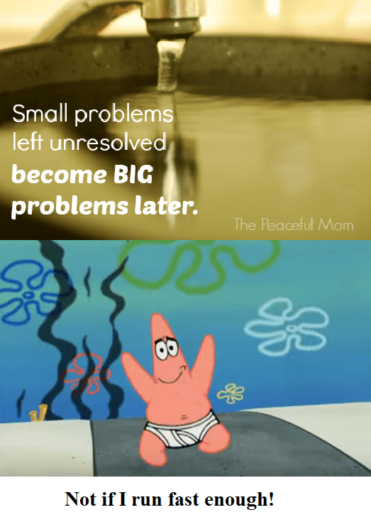 meme SpongeBob tentang masalah