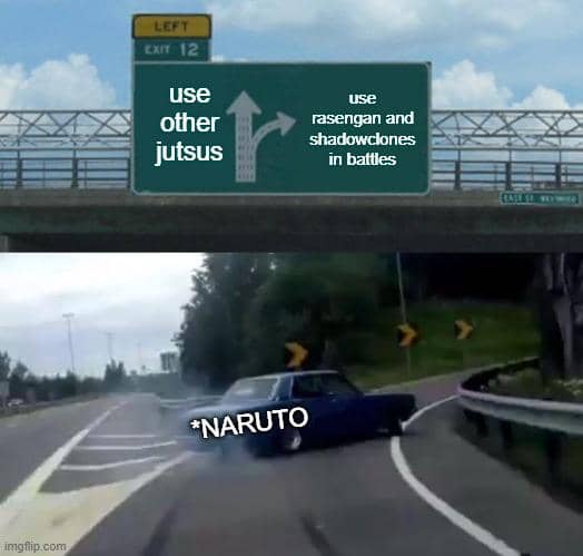 meme jurus ninja milik Naruto